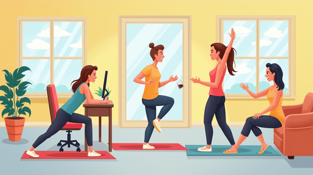 Desk-Friendly Exercises: Elevate Your Health with These Exercises Revamp Your Routine: Innovative Desk Workout Routines Unleashed release tension while sitting all day