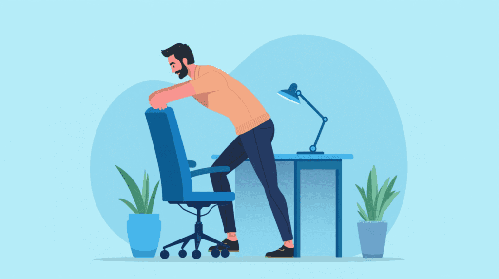 DESK STRETCHES FOR NECK AND SHOULDERS Simple Stretches, Big Impact Easy Desk Stretches for Desk Workers office-friendly leg workouts